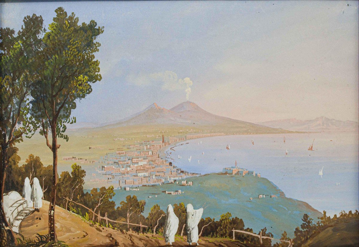 Veduta del Golfo di Napoli e dell’isola di Ischia, XIX secolo-photo-3