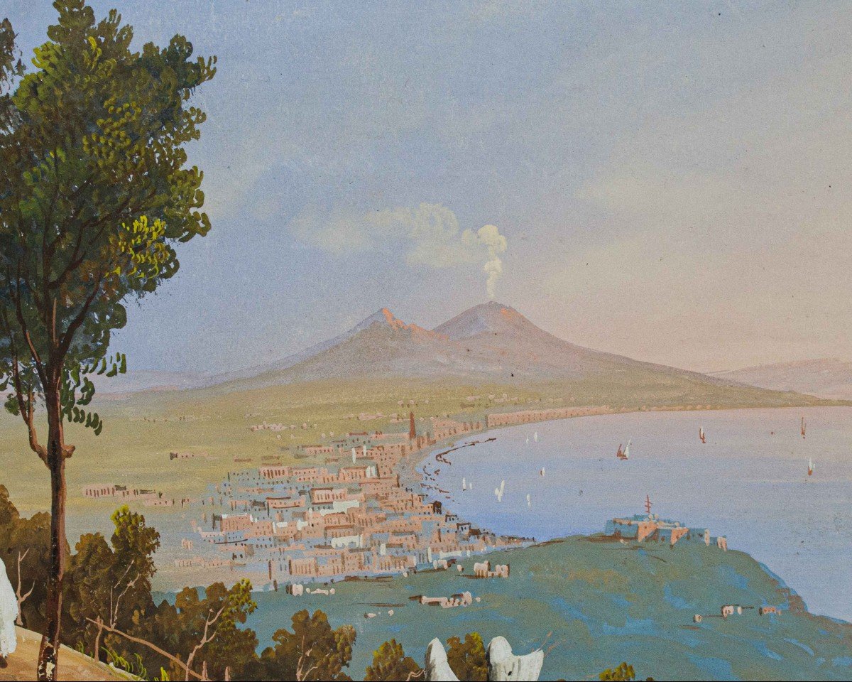 Veduta del Golfo di Napoli e dell’isola di Ischia, XIX secolo-photo-1