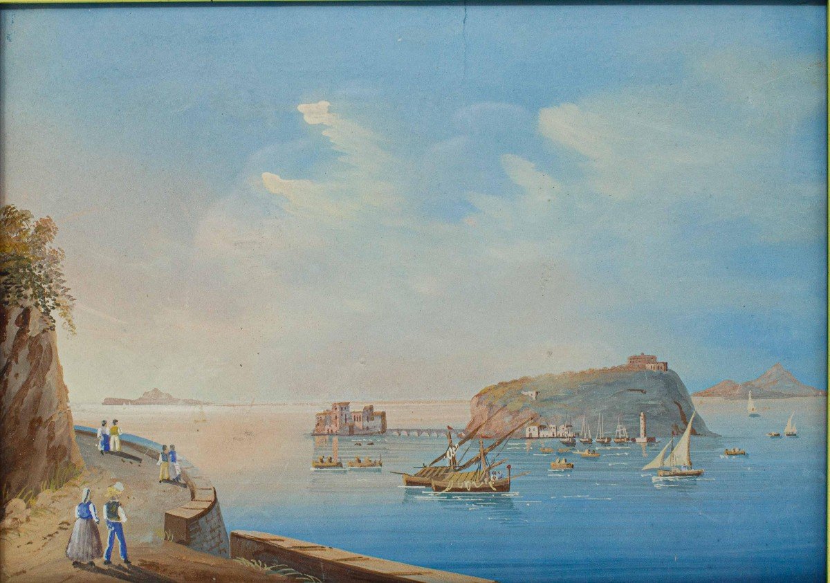Veduta del Golfo di Napoli e dell’isola di Ischia, XIX secolo-photo-2
