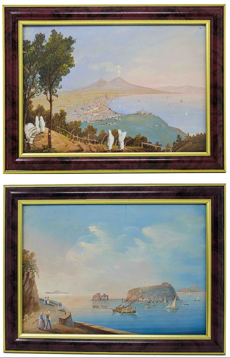 Veduta del Golfo di Napoli e dell’isola di Ischia, XIX secolo