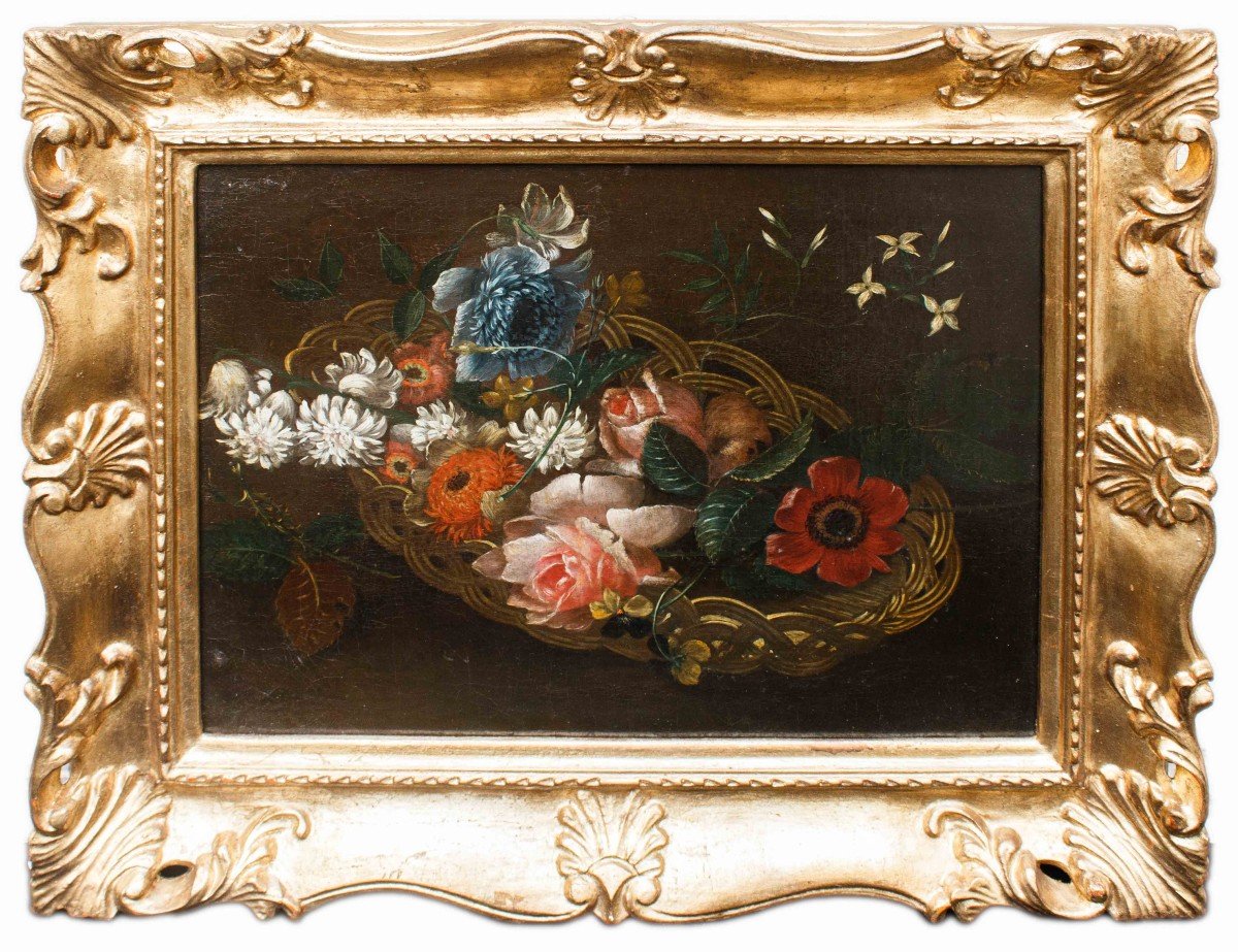 XVIII secolo, Scuola francese, Natura morta con fiori