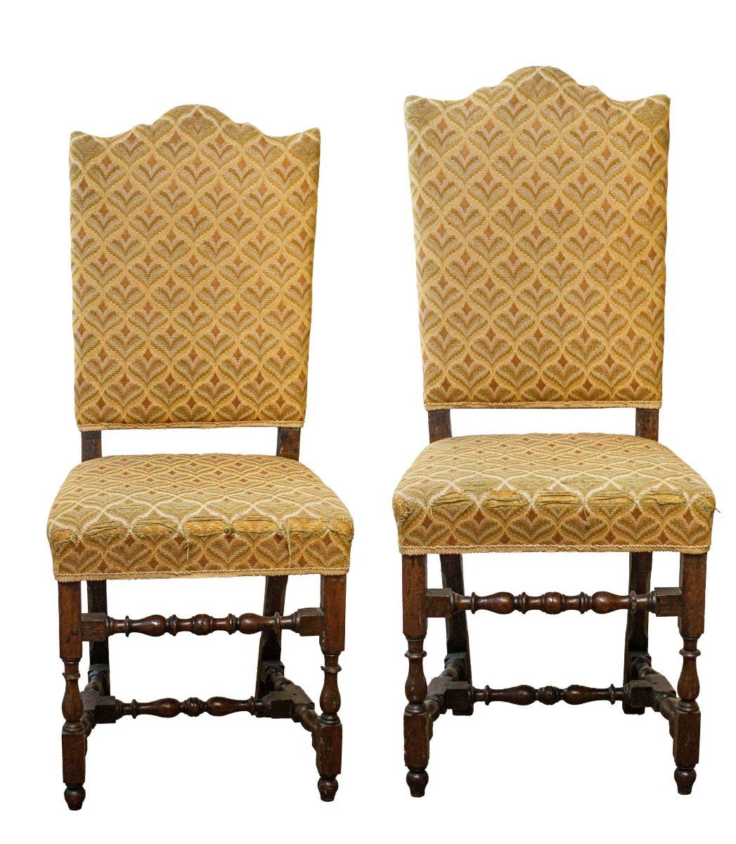 Coppia di sedie a rocchetto, XVII secolo