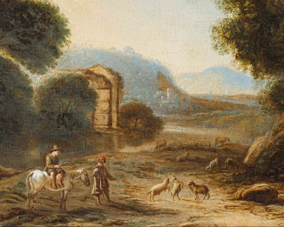 XVIII secolo, Paesaggio con Figure-photo-1