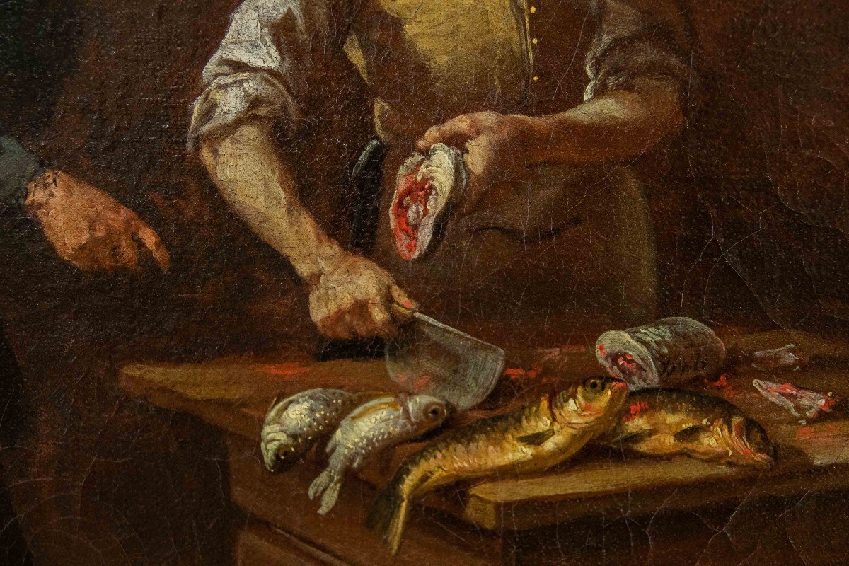 Giacomo Francesco Cipper, detto il Todeschini (Feldkirch, 1664 – Milano, 1736),Il pescivendolo-photo-4