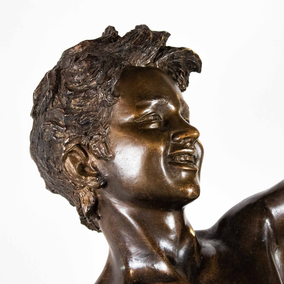 Giovanni De Martino (1870 – 1935), Bambino con anfora e granchio-photo-2