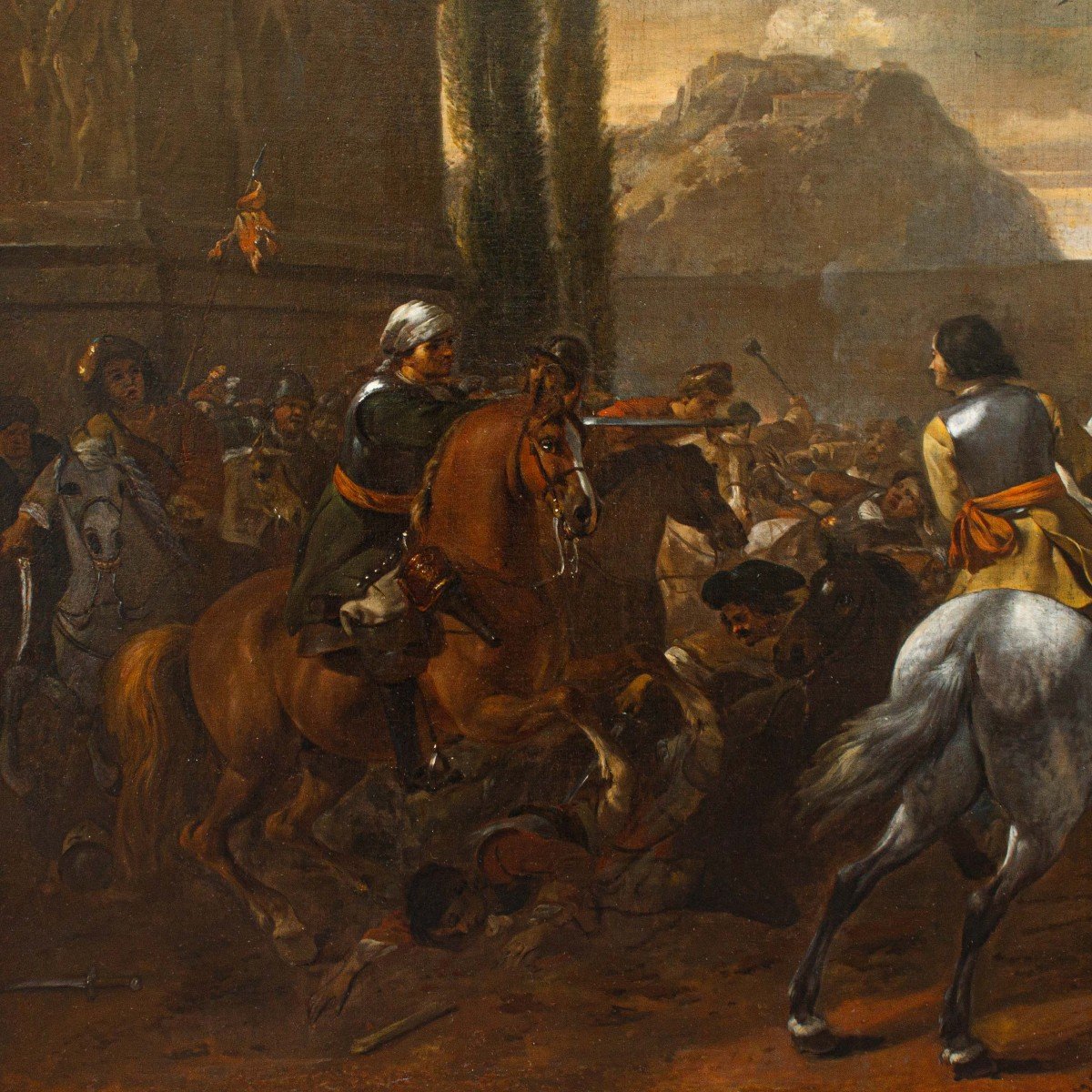 Pittore fiammingo del XVII secolo, Battaglia di Poltava, 1709-photo-3