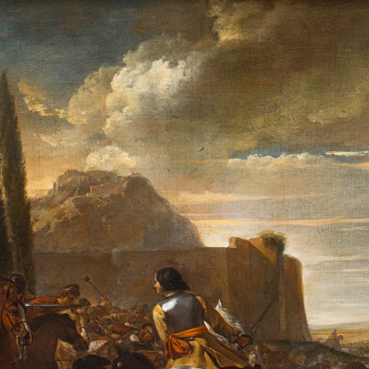 Pittore fiammingo del XVII secolo, Battaglia di Poltava, 1709-photo-6