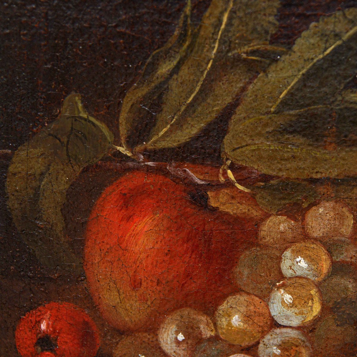 XVII secolo, Natura Morta con uva mele e melograno-photo-2