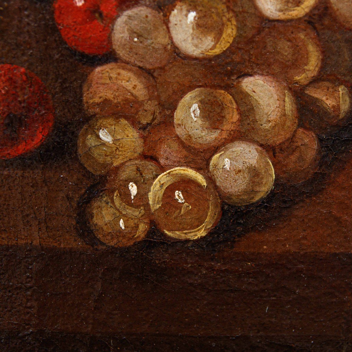 XVII secolo, Natura Morta con uva mele e melograno-photo-4