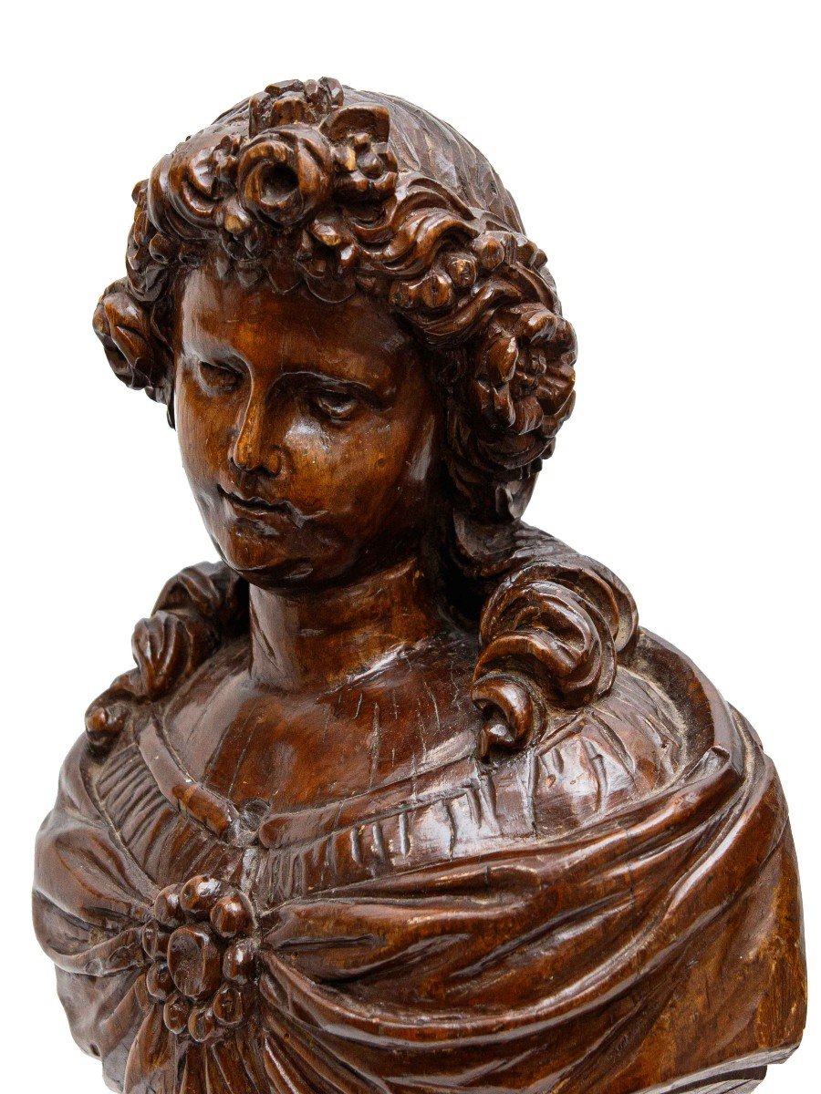 Fine XVII secolo, Busti di un Cesare e di una nobildonna-photo-4