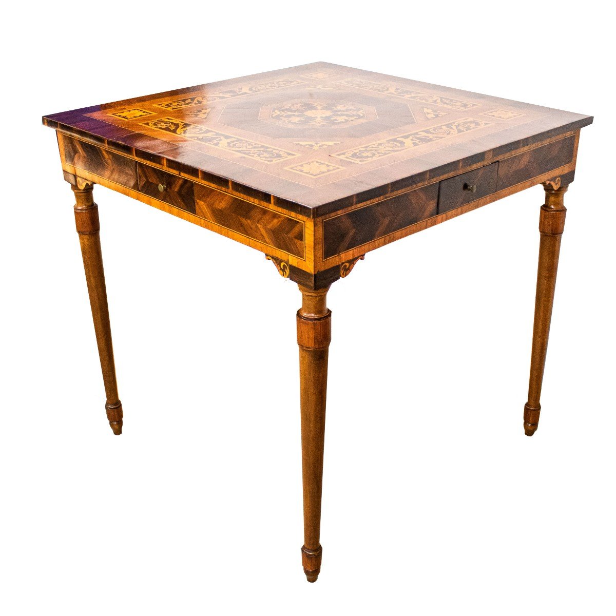 Early 19th century, school of Giuseppe Maggiolini (1738 - 1814), Inlaid coffee table