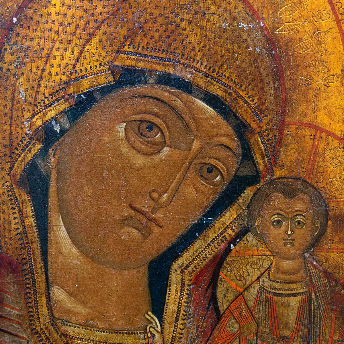 Russia, XIX secolo, Icona della Vergine di Kazan -photo-3