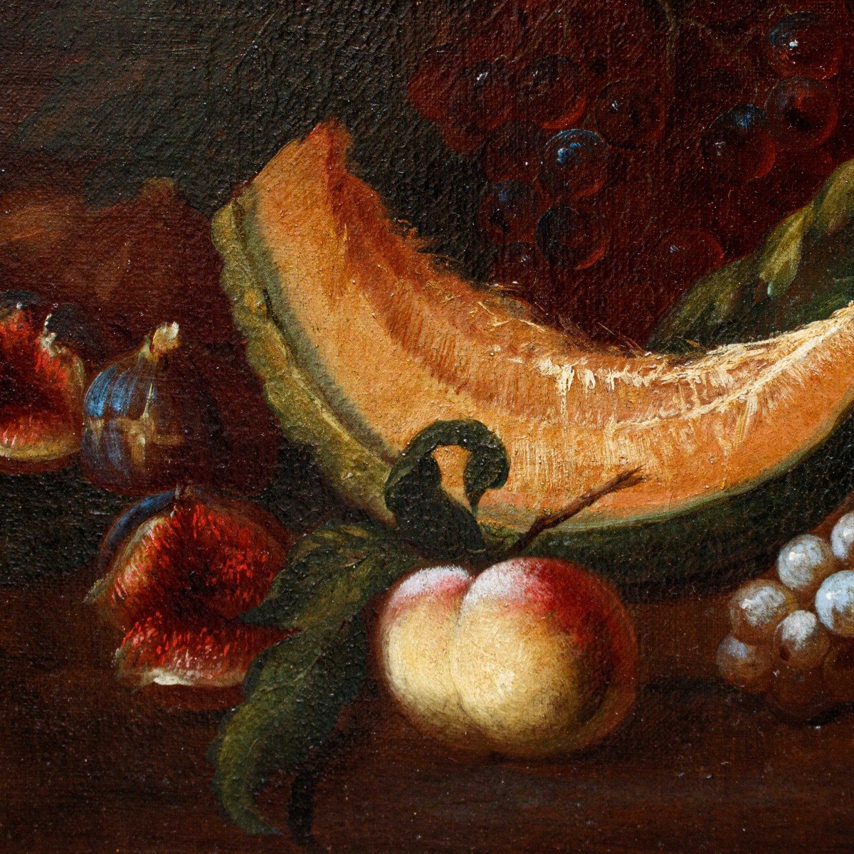 XVII secolo, Scuola Romana, Nature morte con frutta-photo-3