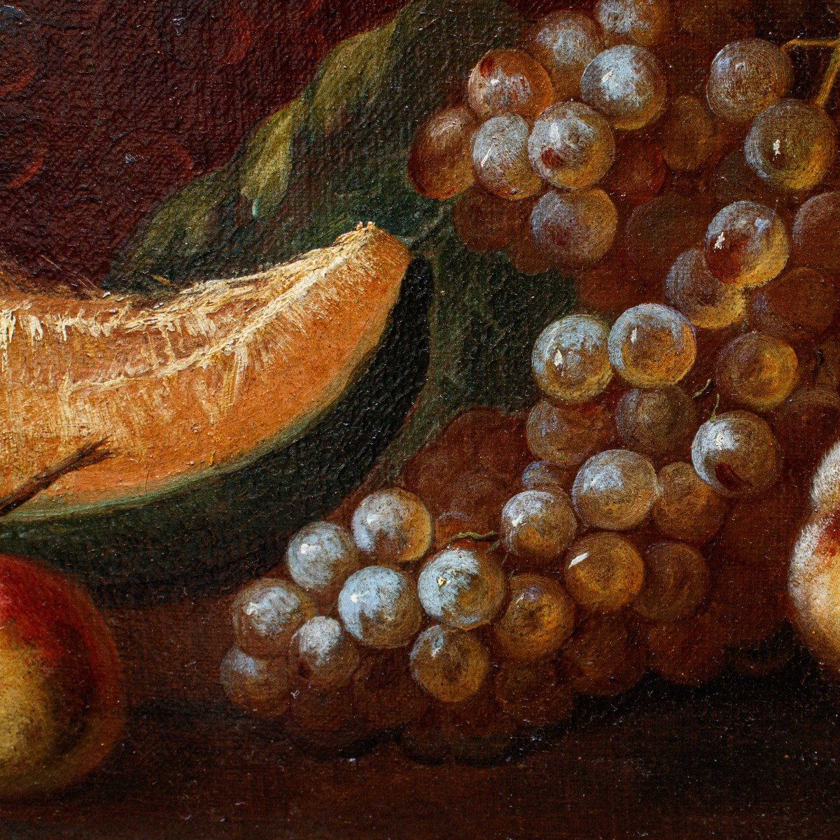 XVII secolo, Scuola Romana, Nature morte con frutta-photo-4