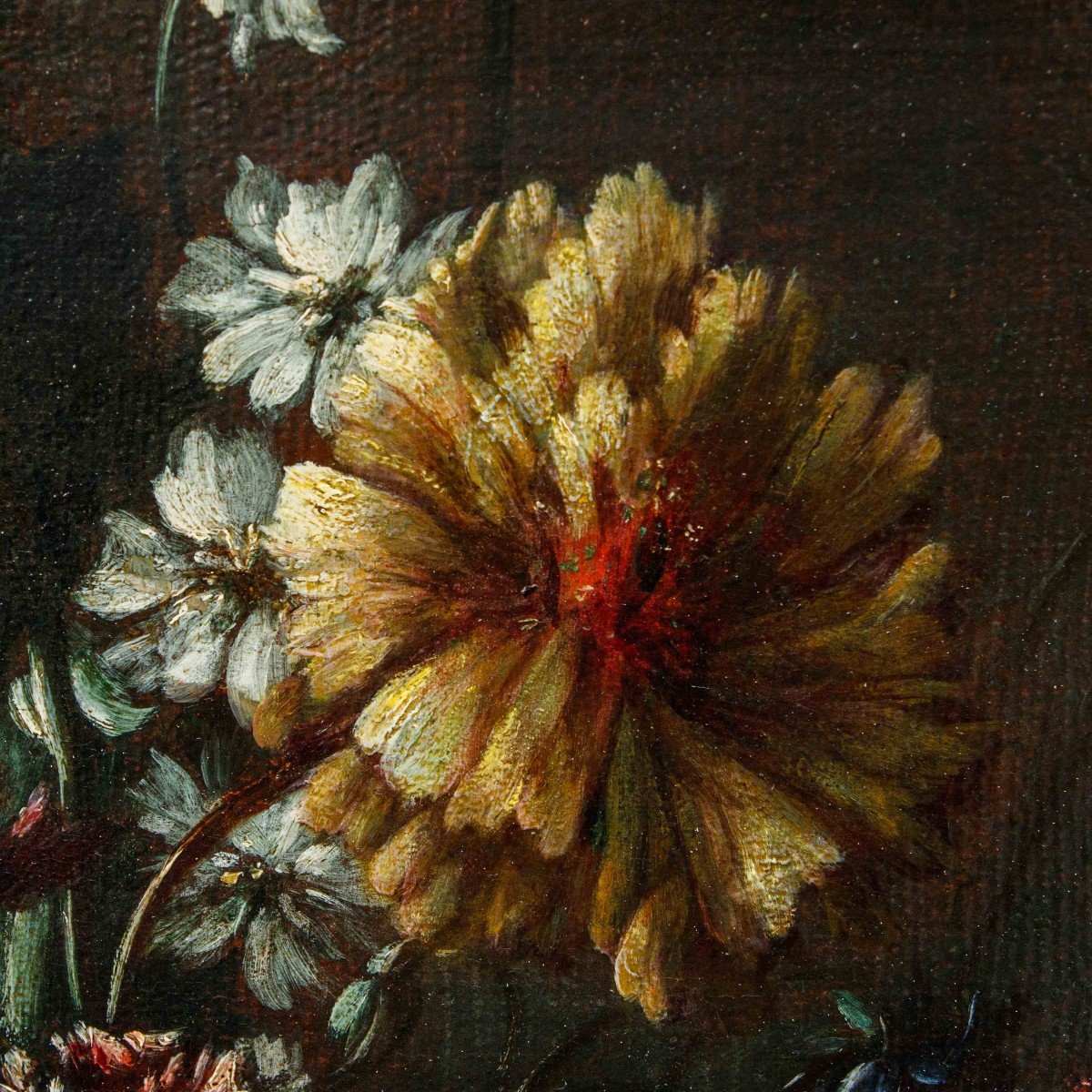 Ezaias Terwesten detto Paradiso (1651-1724 o 1729), Natura morta con vaso di fior-photo-5