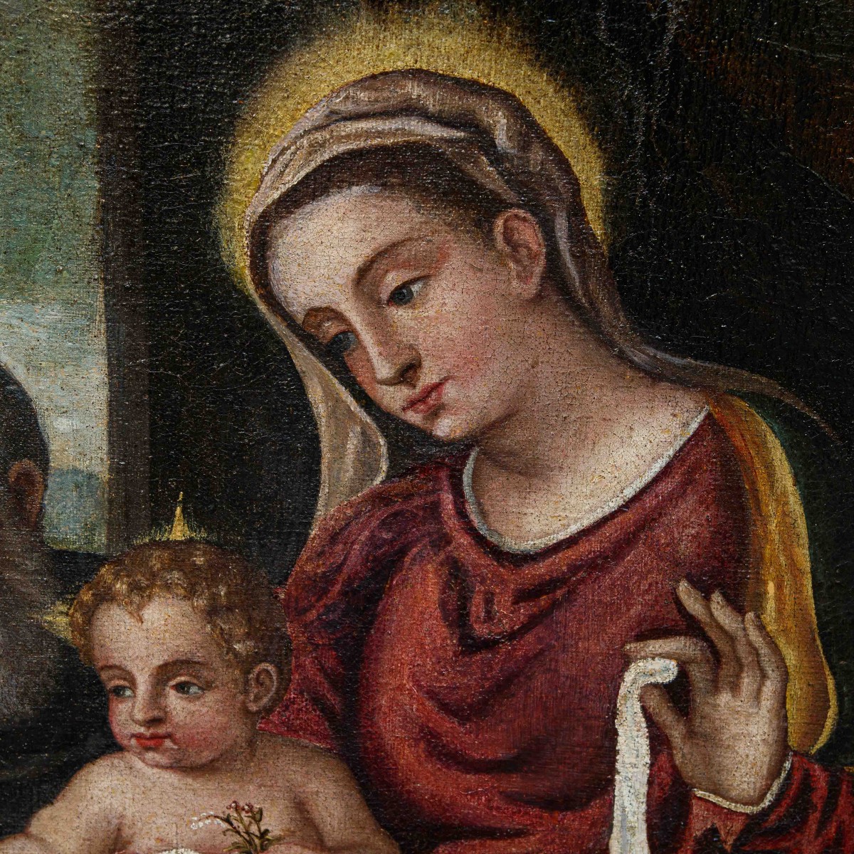Bottega di Polidoro de Renzi detto Polidoro da Lanciano (1515 ca –  1565), Sacra Famiglia -photo-3