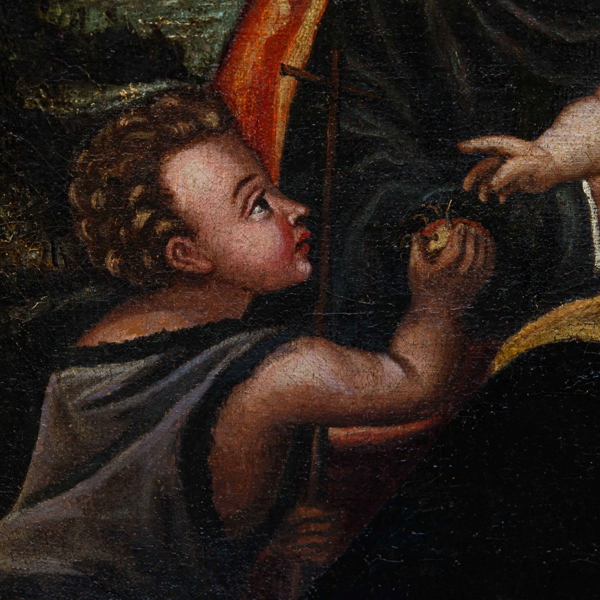Bottega di Polidoro de Renzi detto Polidoro da Lanciano (1515 ca –  1565), Sacra Famiglia -photo-1