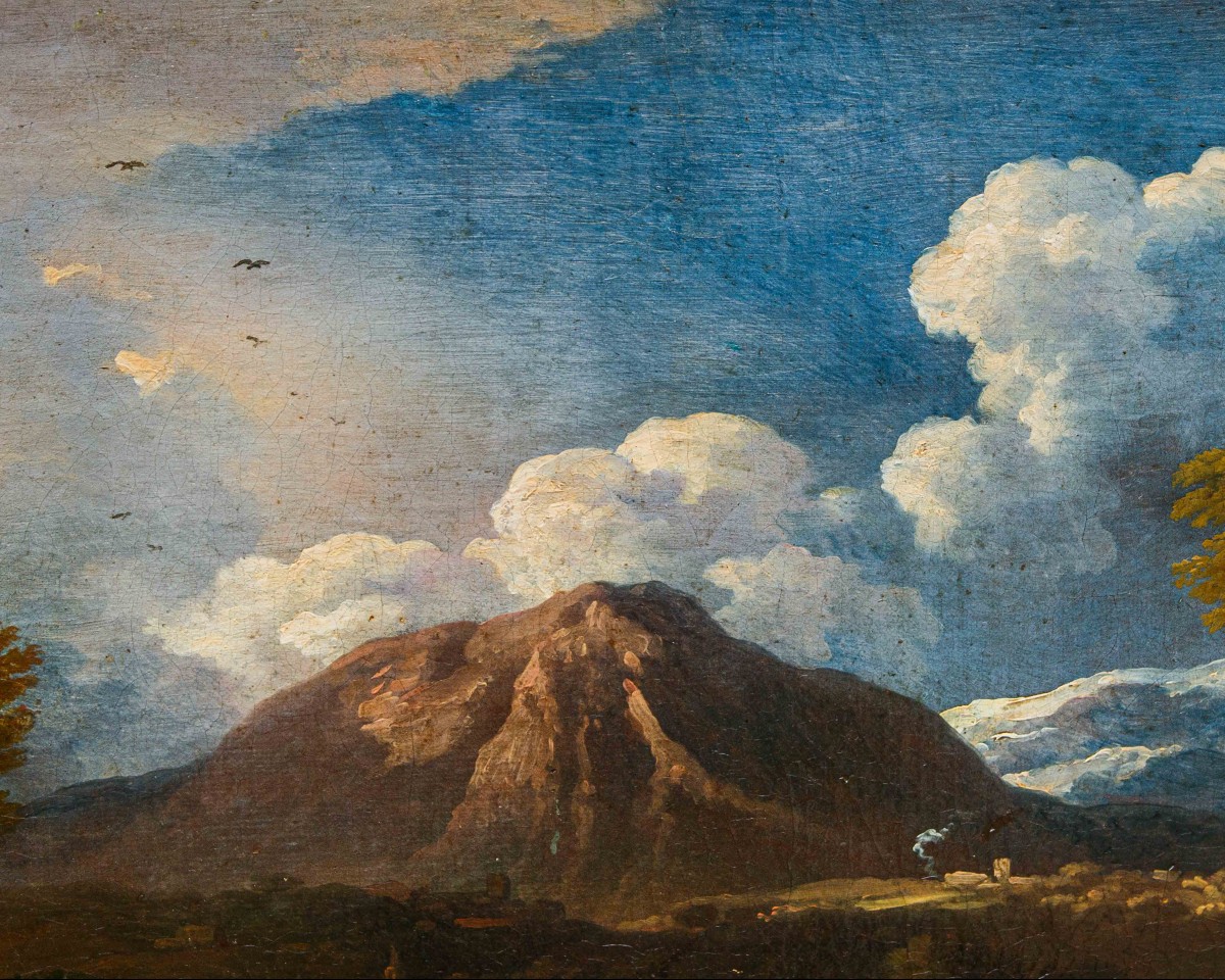 Carlo Antonio Tavella (Milano, 1668 – Genova, 1738), Paesaggio arcadico con pastori e gregge-photo-4