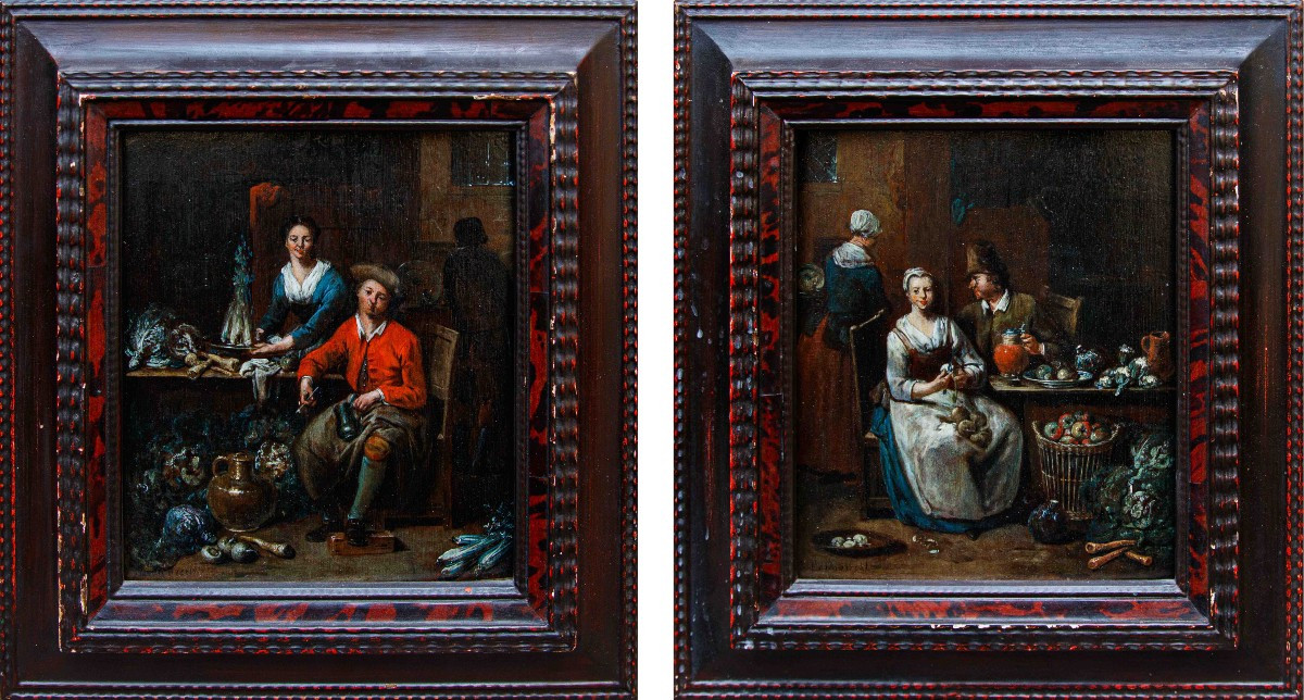 Jan Baptist Lambrechts (Anversa, 1680 – dopo il 1731), Nella cucina