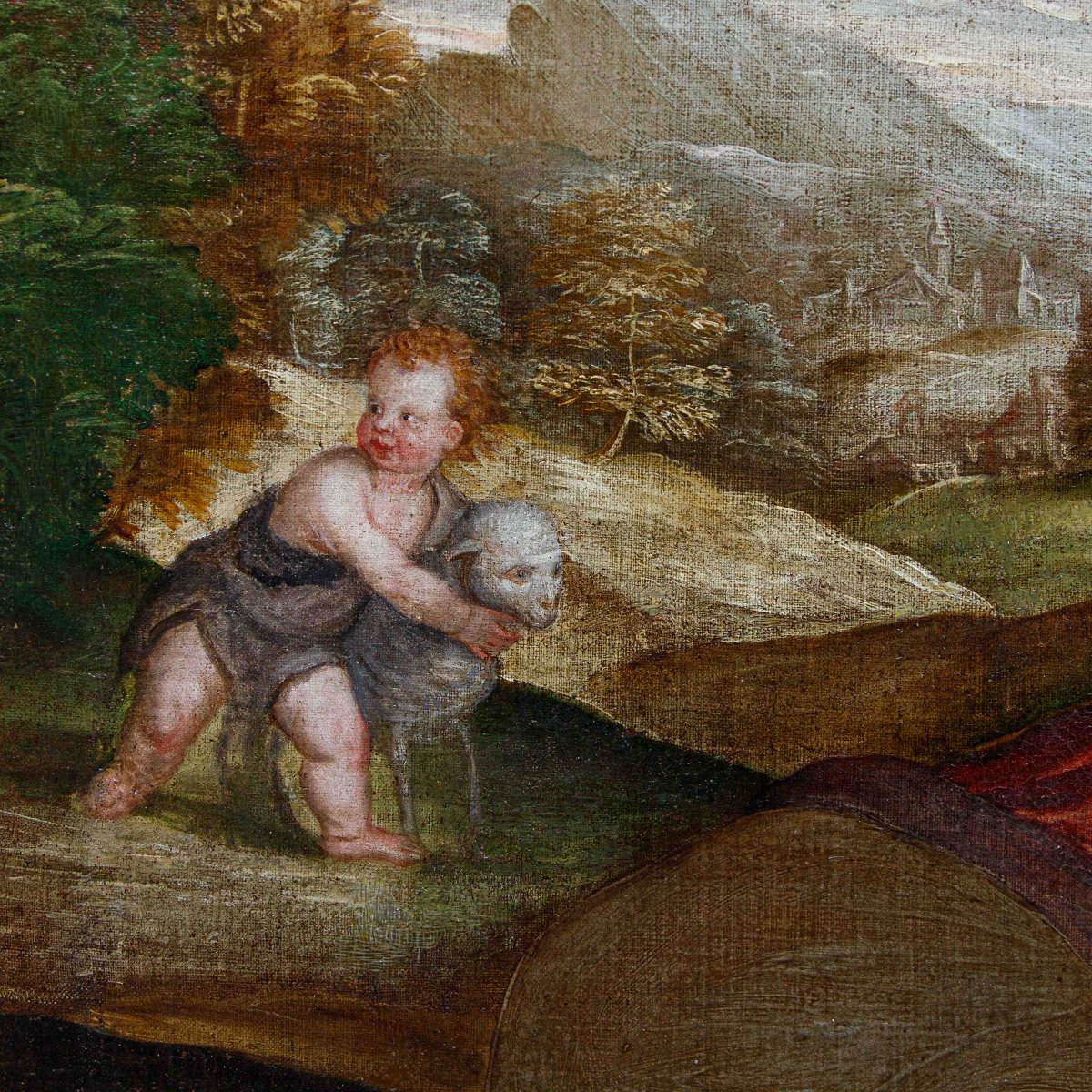 Polidoro de Renzi detto Polidoro da Lanciano (Lanciano, 1515 - Venezia, 1565), Sacra Famiglia-photo-1