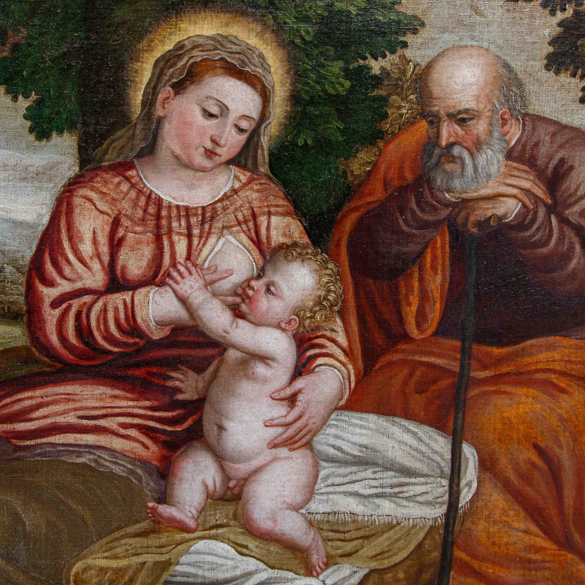 Polidoro de Renzi detto Polidoro da Lanciano (Lanciano, 1515 - Venezia, 1565), Sacra Famiglia-photo-3