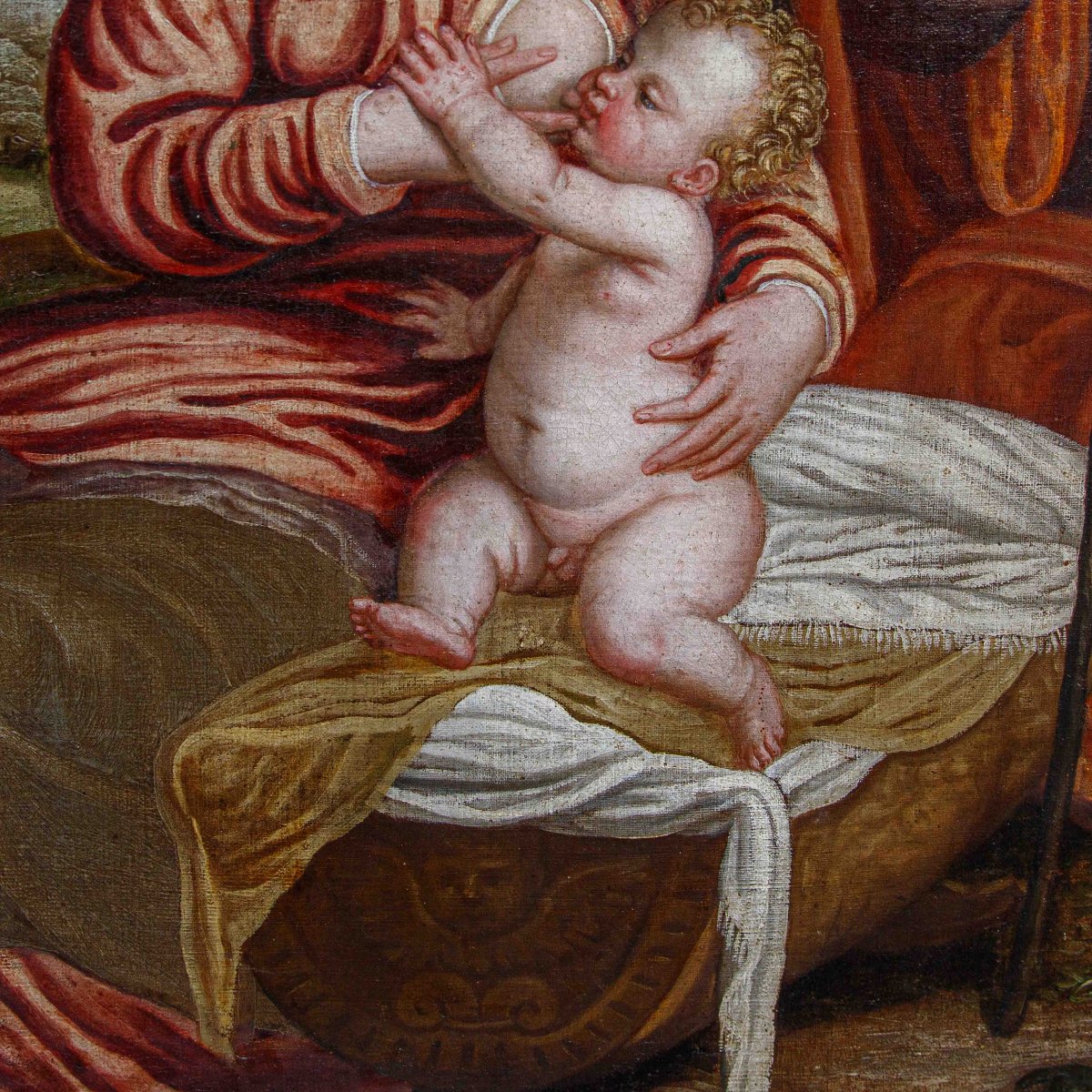 Polidoro de Renzi detto Polidoro da Lanciano (Lanciano, 1515 - Venezia, 1565), Sacra Famiglia-photo-4