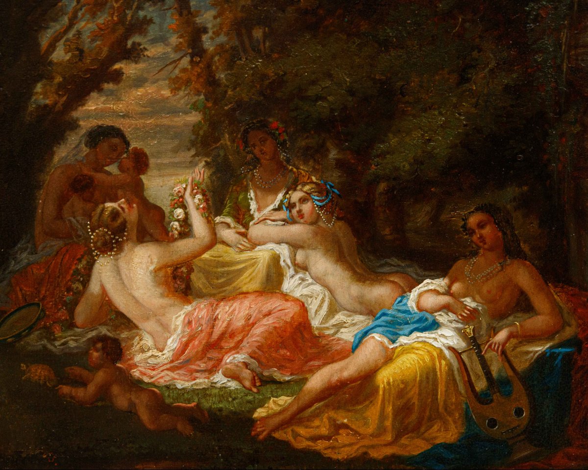 Scuola francese, primo quarto del XIX secolo, Odalische-photo-3