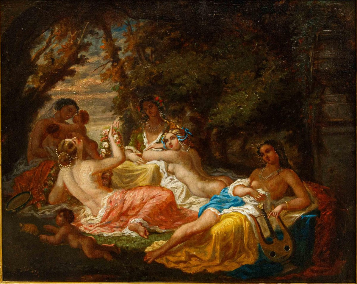 Scuola francese, primo quarto del XIX secolo, Odalische-photo-4