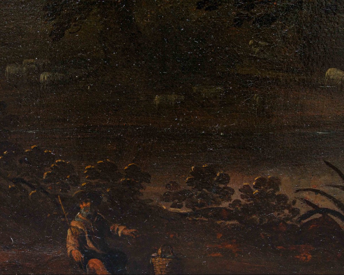 Seguace di Jacques van der Wijen (Amsterdam 1586 – 1638), Caccia al cervo-photo-3