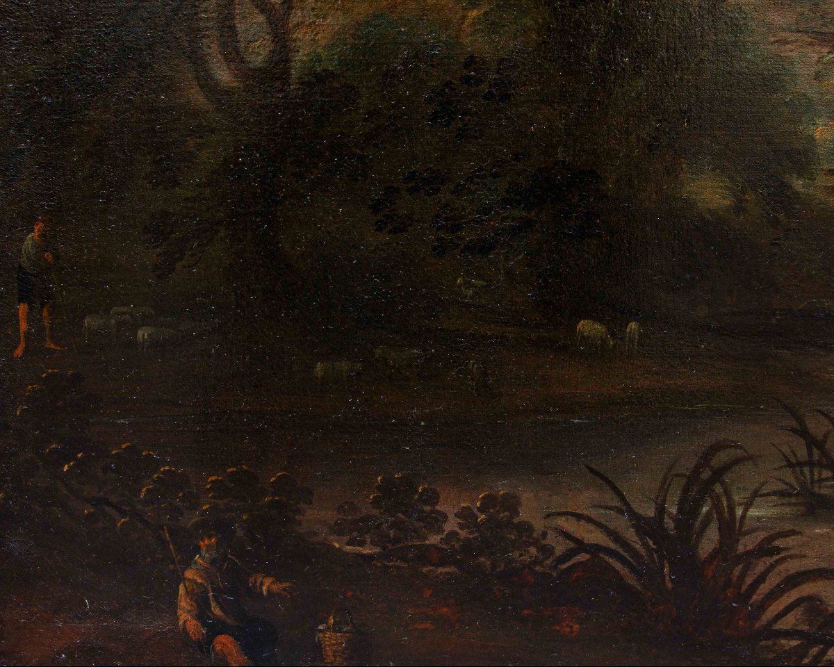 Seguace di Jacques van der Wijen (Amsterdam 1586 – 1638), Caccia al cervo-photo-1
