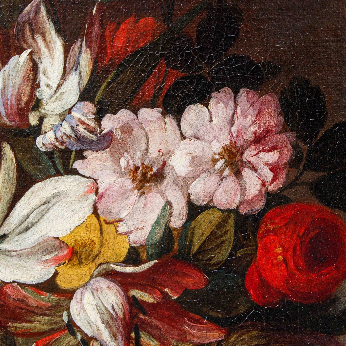 Nicola van Houbraken (Messina, 1668 – Pisa, 1733)(attr.), Vasi di fiori-photo-4