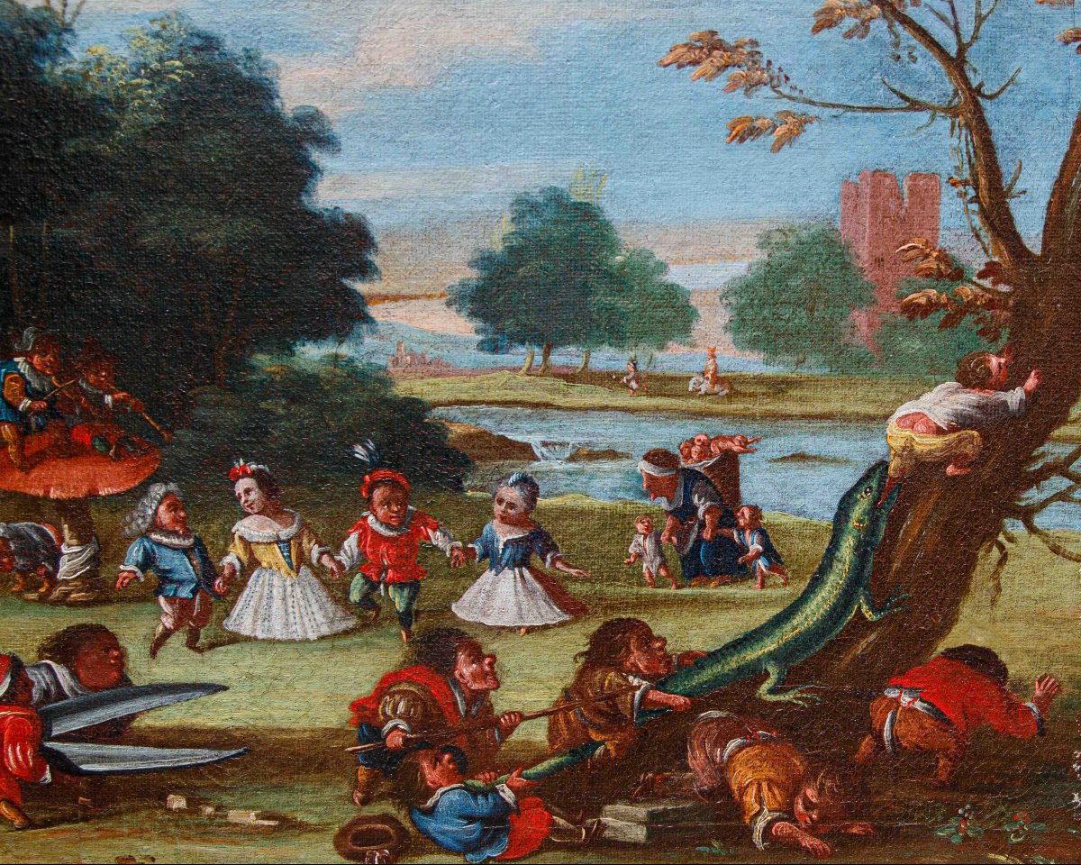 Faustino Bocchi (Brescia, 1659 – 1741), La guerra dei pigmei-photo-2