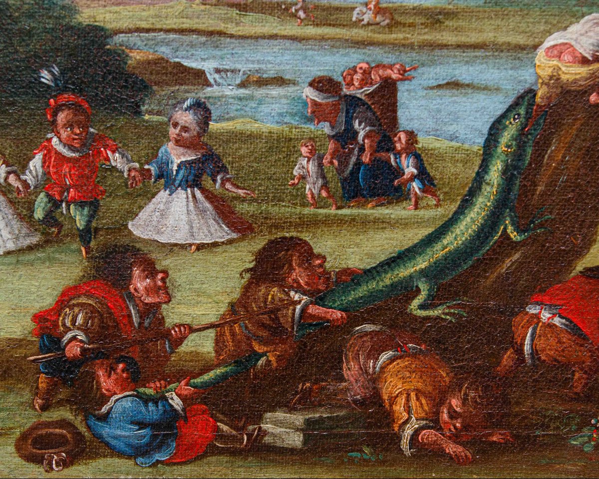 Faustino Bocchi (Brescia, 1659 – 1741), La guerra dei pigmei-photo-3
