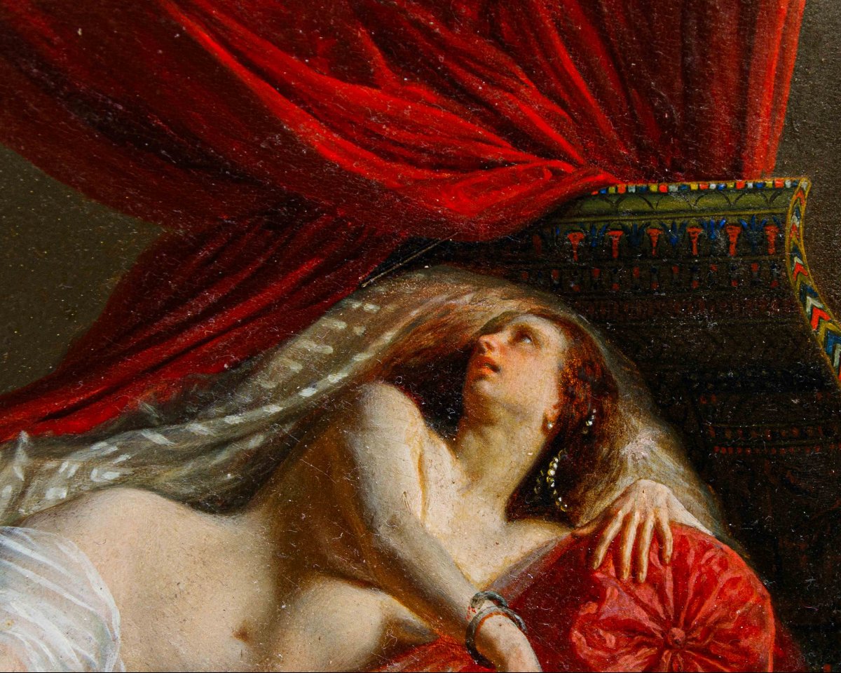 Jean Louis Victor Viger de Vigneau (Argentan, 1819- Parigi, 1879), La morte di Cleopatra-photo-1