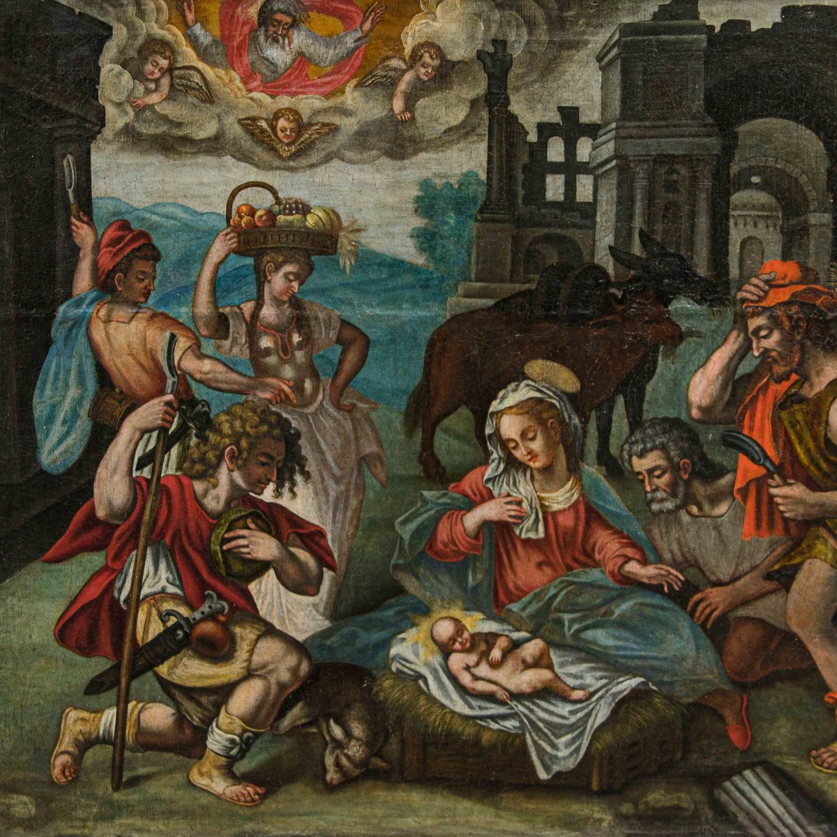 XVII secolo, Adorazione dei pastori (da Lavinia Fontana)-photo-2