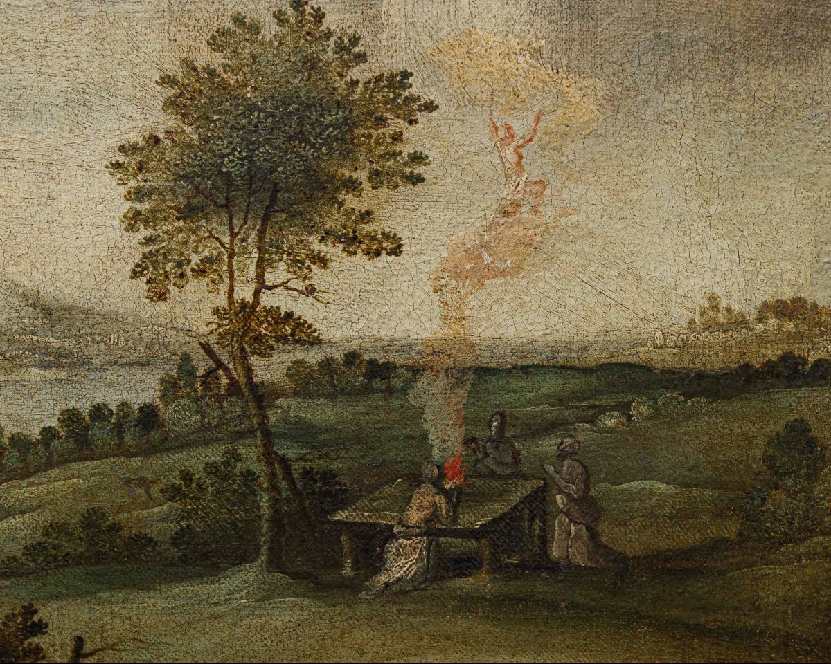 Scuola fiamminga del XVII, da Sadeler, La famiglia di Enoch-photo-2