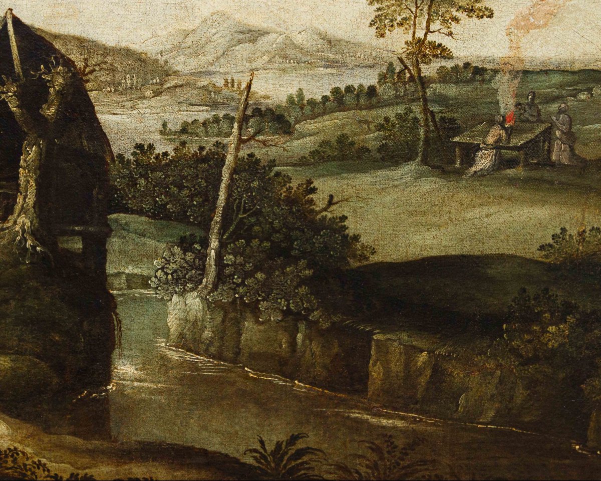 Scuola fiamminga del XVII, da Sadeler, La famiglia di Enoch-photo-5