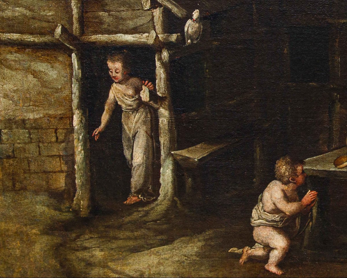 Scuola fiamminga del XVII, da Sadeler, La famiglia di Enoch-photo-6