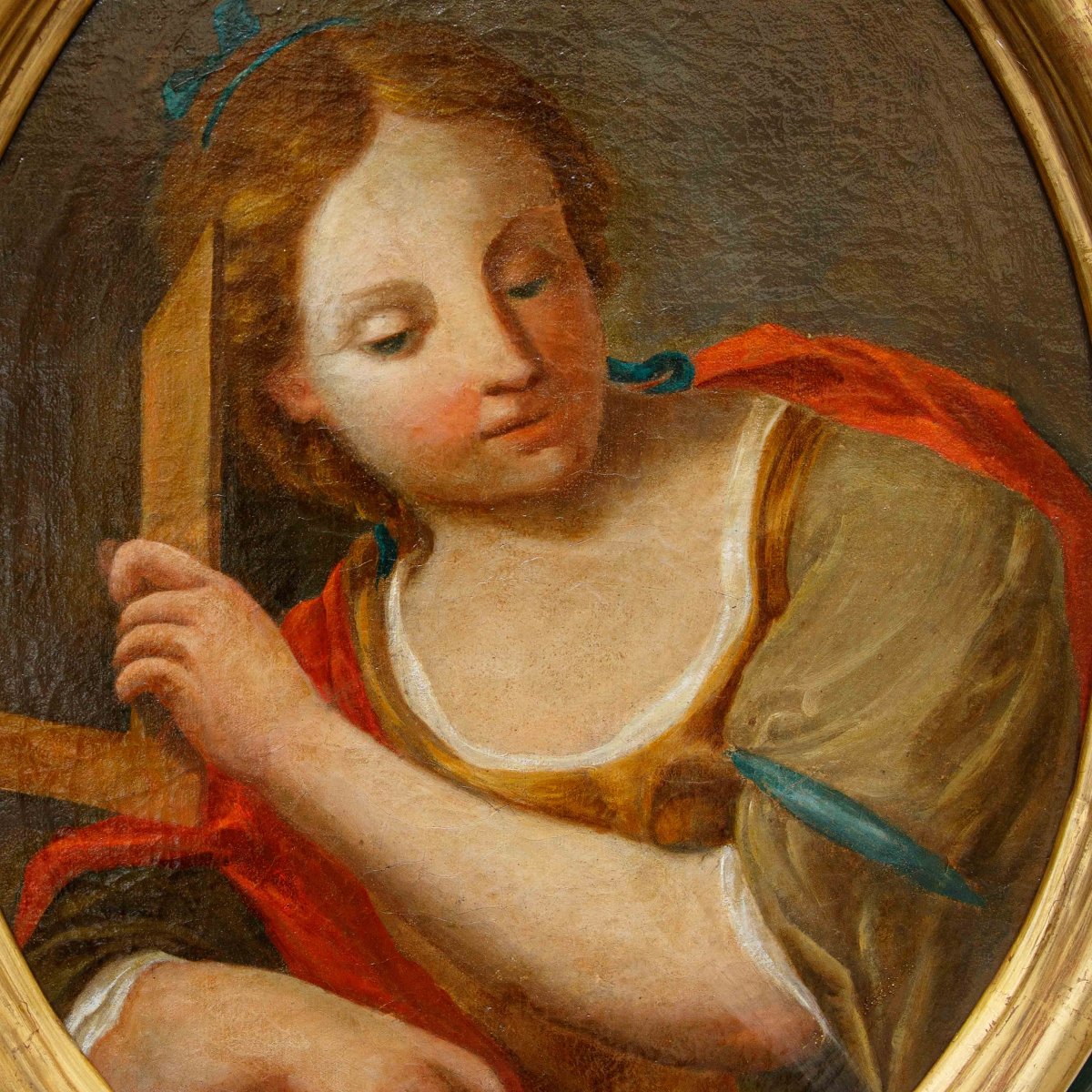 Scuola emiliana, XVII secolo, Allegoria della geometria e Allegoria della musica-photo-6