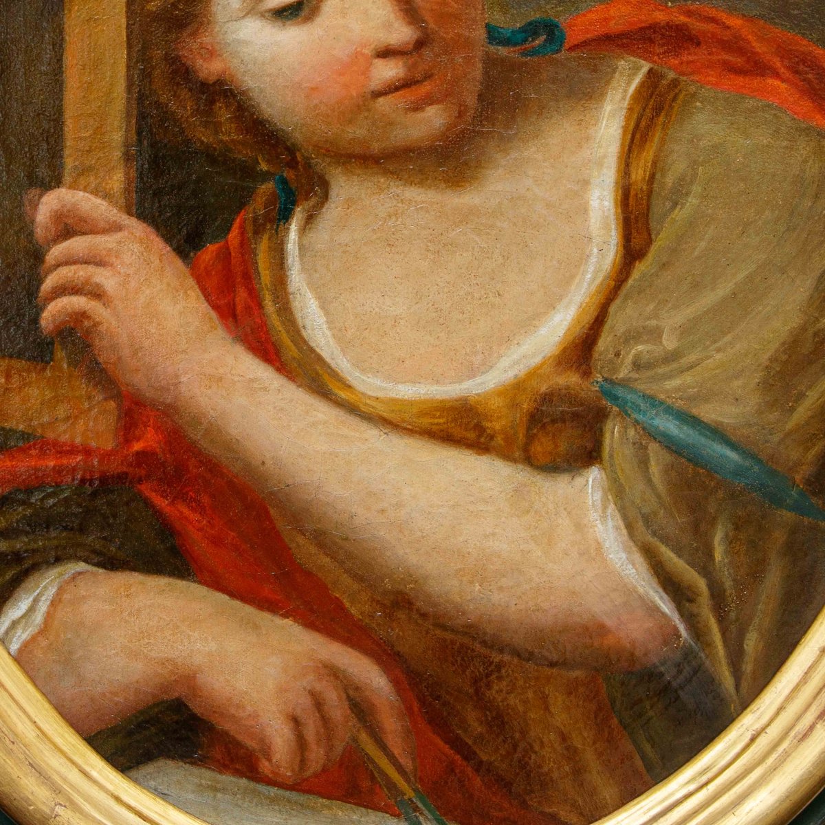 Scuola emiliana, XVII secolo, Allegoria della geometria e Allegoria della musica-photo-7