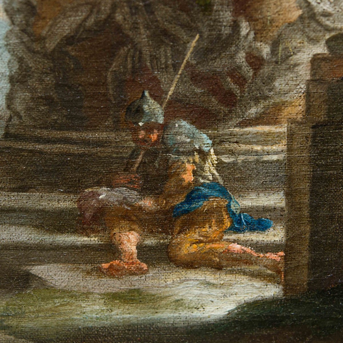 Andrea Locatelli ( Roma, 1695 – 1741), Capriccio architettonico con rovine-photo-3