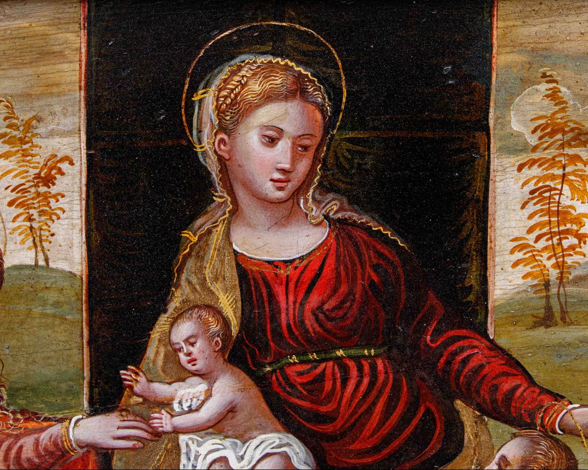 Scuola dalmata cretese, XVII secolo, Sposalizio di Santa Caterina-photo-2