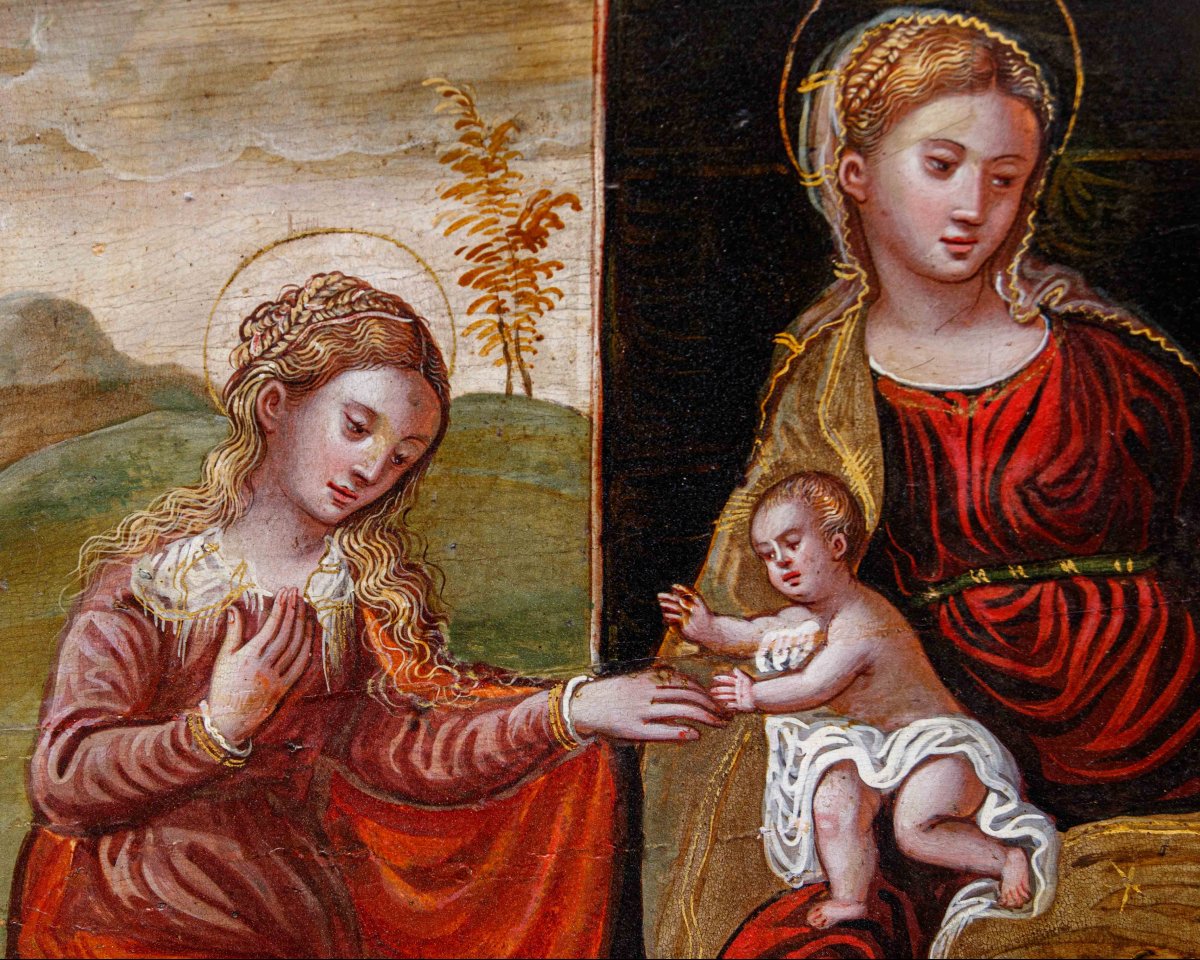 Scuola dalmata cretese, XVII secolo, Sposalizio di Santa Caterina-photo-3