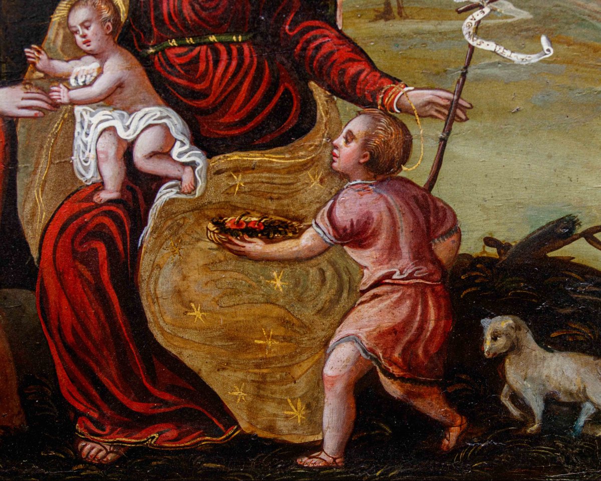 Scuola dalmata cretese, XVII secolo, Sposalizio di Santa Caterina-photo-4