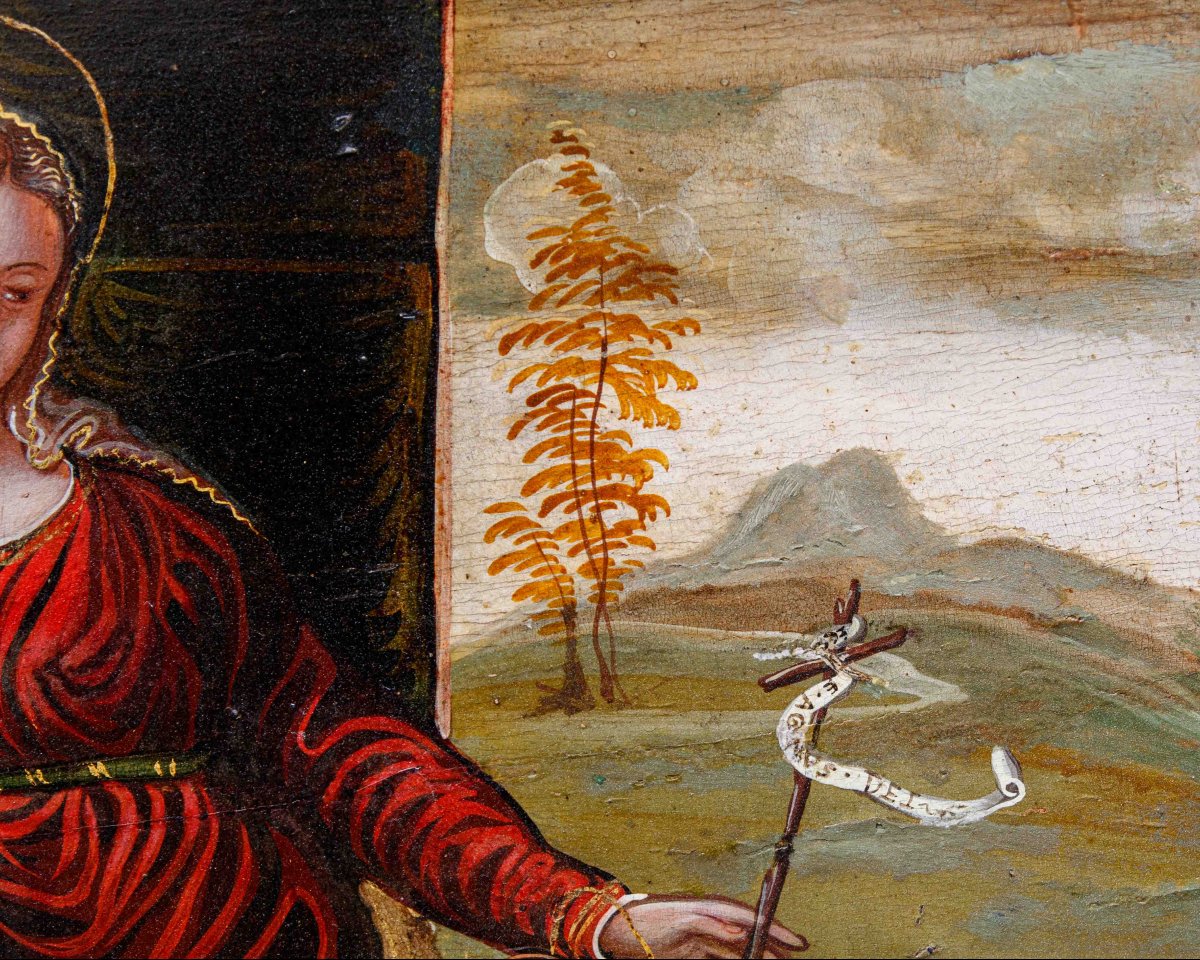 Scuola dalmata cretese, XVII secolo, Sposalizio di Santa Caterina-photo-2