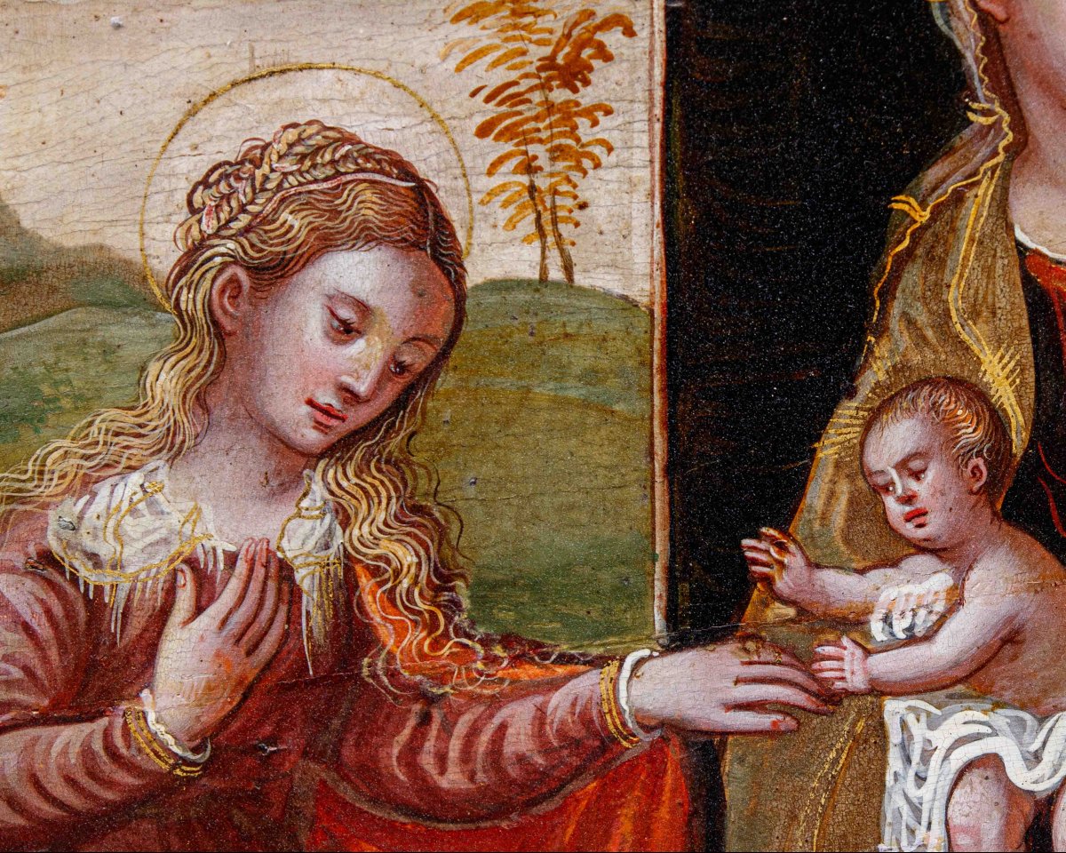 Scuola dalmata cretese, XVII secolo, Sposalizio di Santa Caterina-photo-3