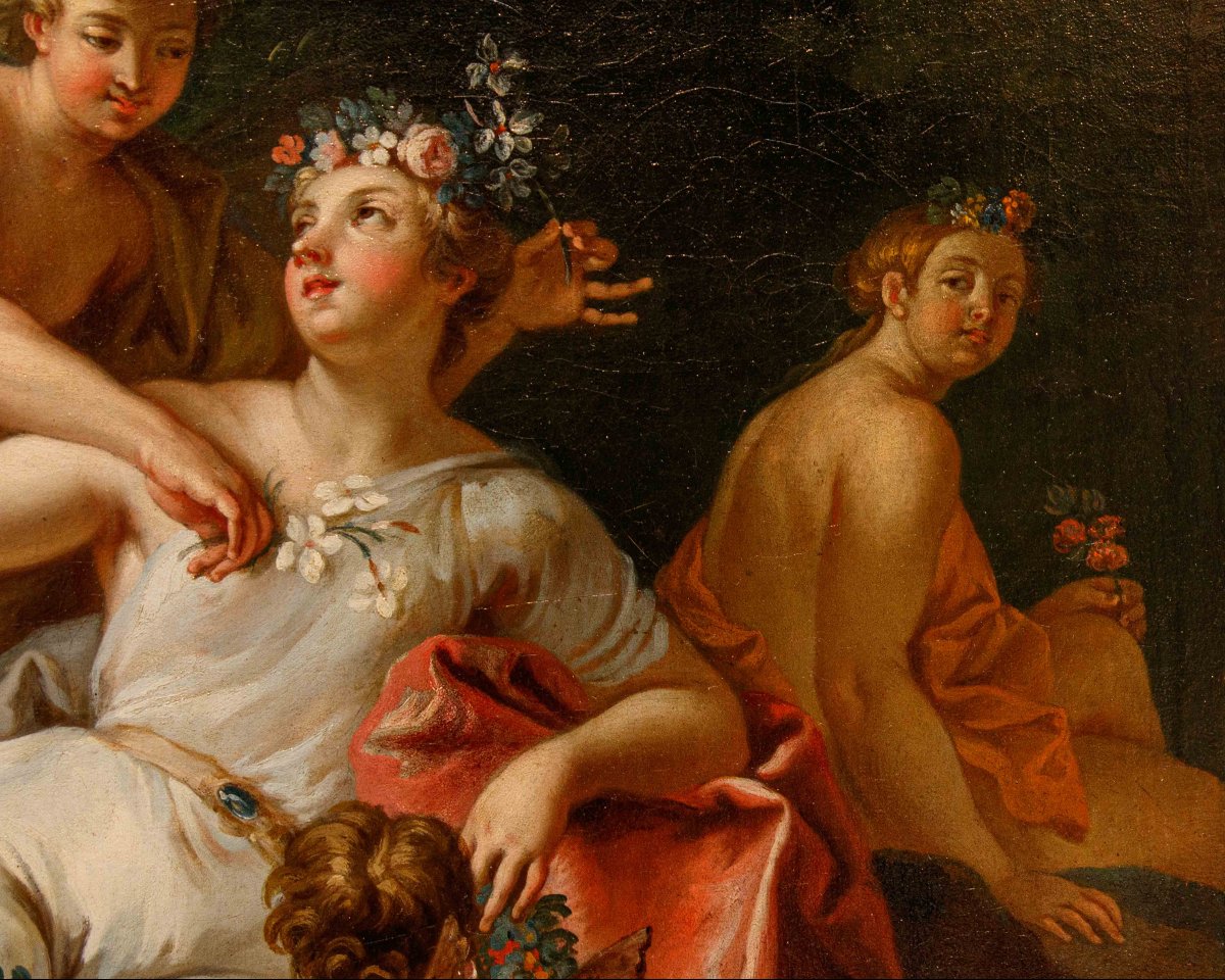 Antoine Coypel (Parigi, 1661 – 1722) (attr.), Zefiro e Flora e Cerere -photo-1