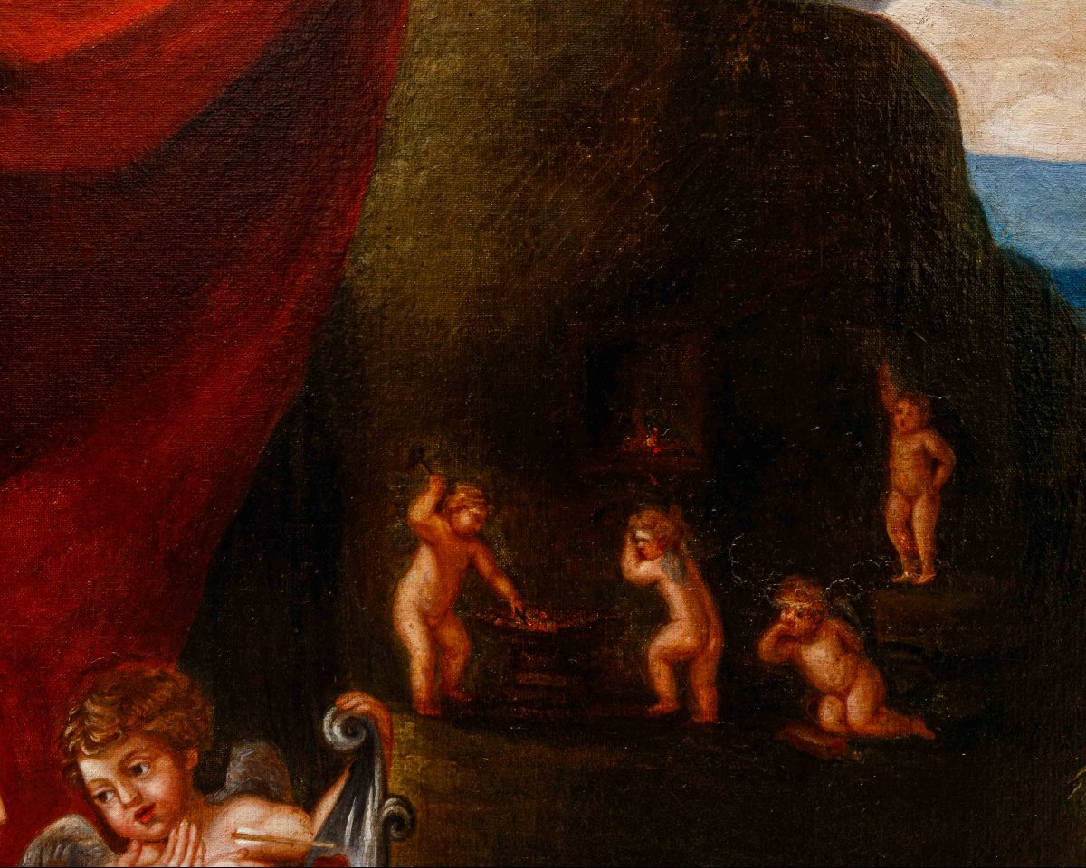 Cerchia di Francesco Albani (Bologna, 1578 – 1660), Il riposo di Venere e Vulcano-photo-2