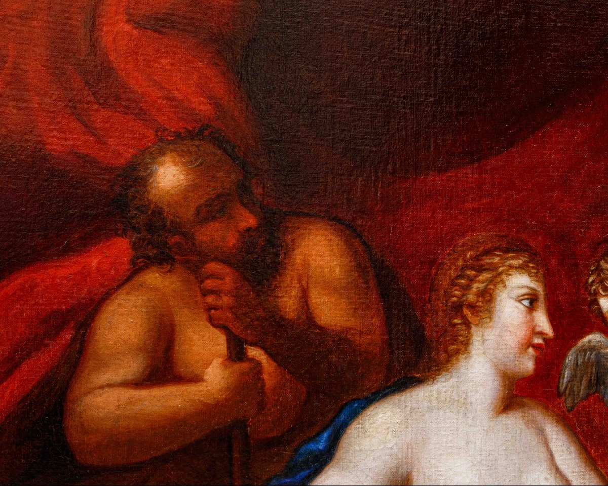 Cerchia di Francesco Albani (Bologna, 1578 – 1660), Il riposo di Venere e Vulcano-photo-4