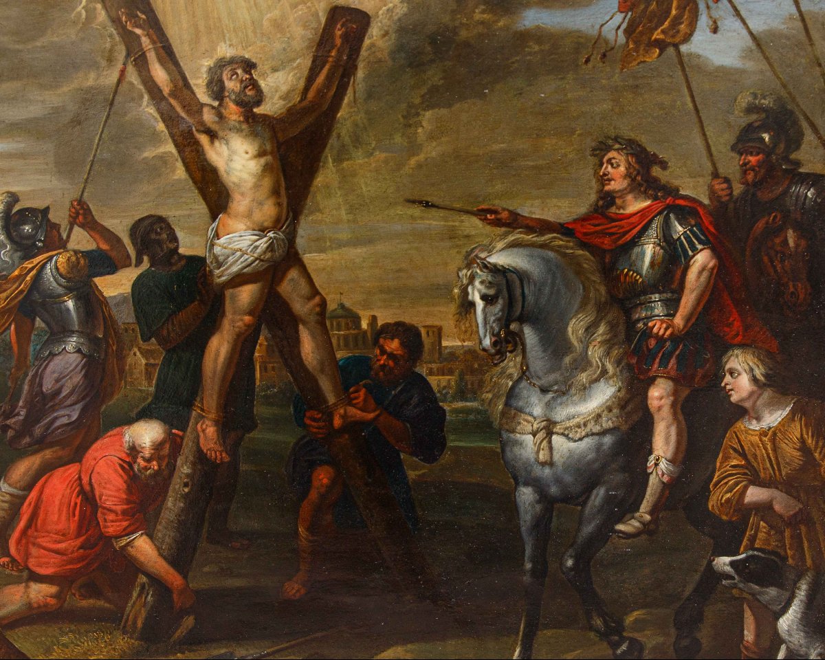 Vincent Malò (Cambrai 1602/06-Roma 1644), La crocifissione di S. Andrea-photo-3